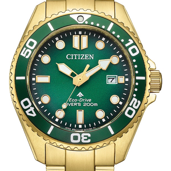 グリーン×ゴールド