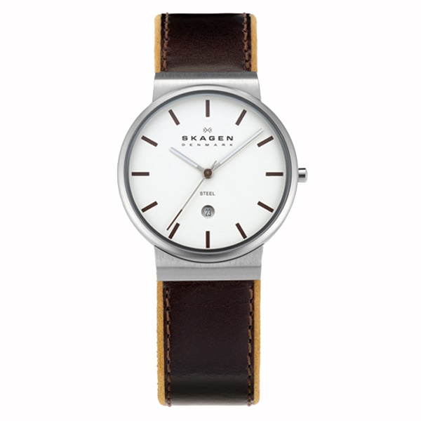 SKAGEN（スカーゲン） 351XLSL 351 Leather シリーズ 腕時計 アイ