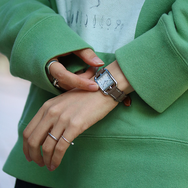 HERMES - 仕上済 - ヴィンテージ エルメス ケープコッド クォーツ CC1.210 中古 レディース 2000年代