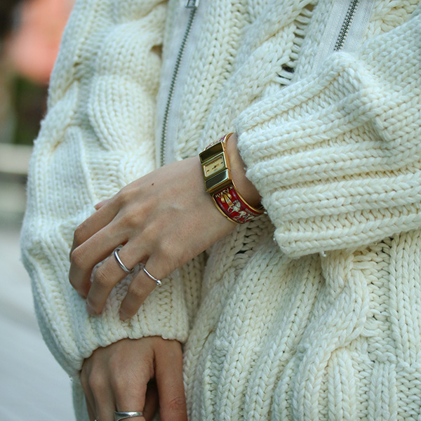 HERMES ヴィンテージ エルメス ロケ LO1.201 クォーツ 中古 レディース 1990年代