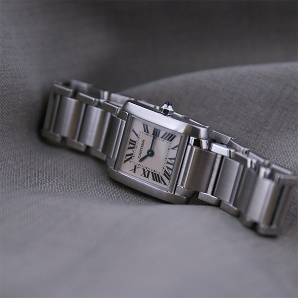 CARTIER - 仕上済 - ヴィンテージ カルティエ タンクフランセーズ SM W51008Q3 クォーツ 中古 2000年代