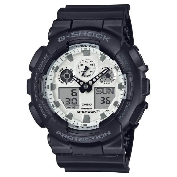 G-SHOCK Black and brilliant white series GA-100WD-1AJF クォーツ
