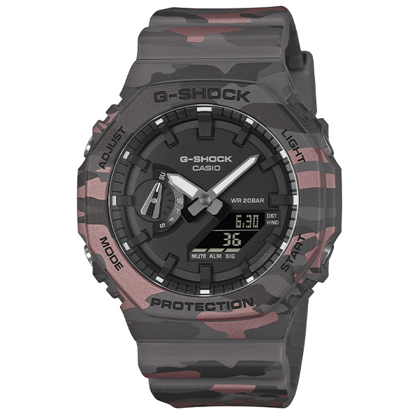 G-SHOCK オリジナルカモフラージュシリーズ オクタゴン GA-2100CM-8AJF クォーツ メンズ