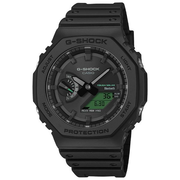 G-SHOCK BLACK AND ELECTRO GREEN GA-B2100BEG-1AJF ソーラー メンズ