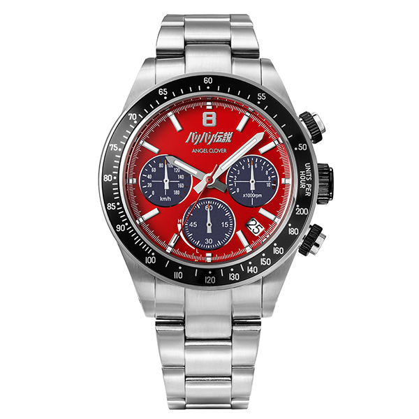 ANGELCLOVER エンジェルクローバー 「バリバリ伝説」コラボ 巨摩郡モデル BA40GUN ソーラー メンズ