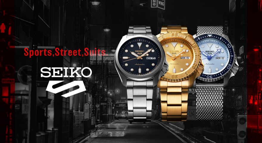 【試着のみ】SEIKO   セイコー　５スポーツ   腕時計　ファイブスポーツSEIKO5スポーツ