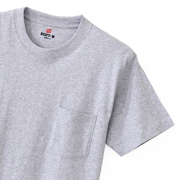 Hanes Beefy T ビーフィーポケットtシャツ グレー Sサイズ H5190 Sサイズ グレー S Collectors バッグと財布の通販サイト ヌーヴ エイオンラインストア