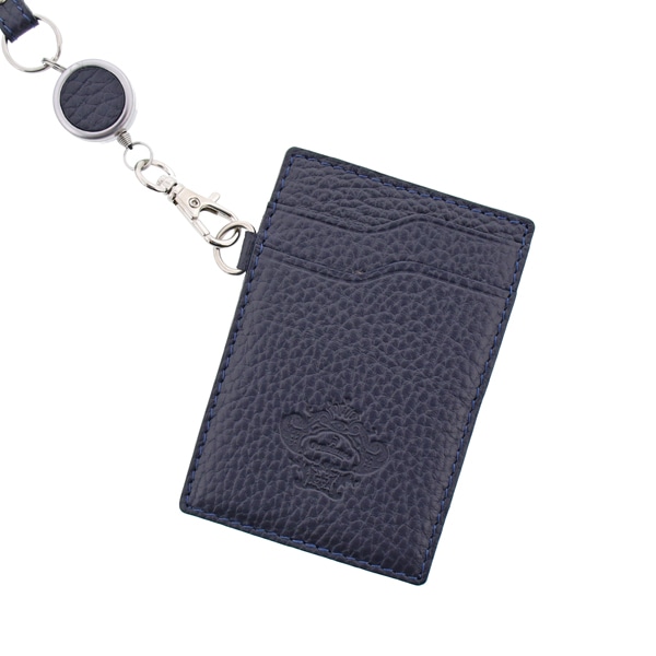【Orobianco】リール付きパスケース IDケース ネイビー ORHO-002(ネイビー): COLLECTORS｜バッグと財布の通販