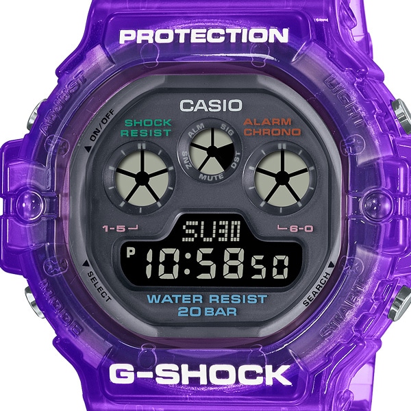 G-SHOCK】JOYTOPIA DW-5900JT-6JF クオーツ クリアパープルの通販