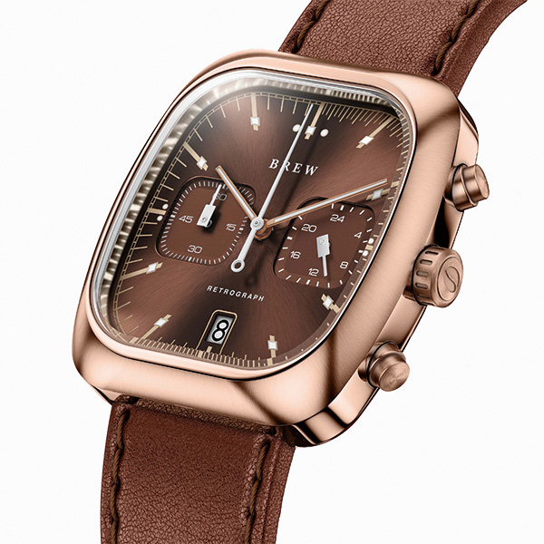 ローズゴールド/ブラウン