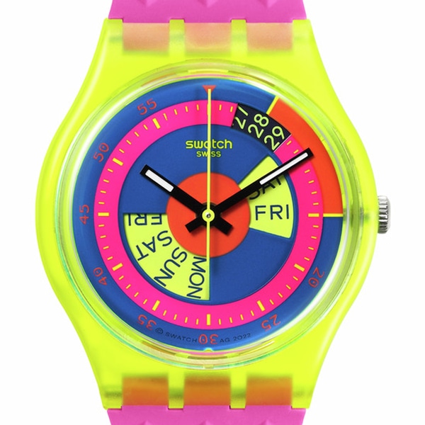 SWATCH》SWATCH SHADES OF NEON SO28J700 クオーツ ユニセックスの通販 