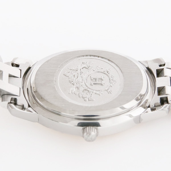 HERMES エルメス クリッパー CO1.220 オーバル コンビ 腕時計