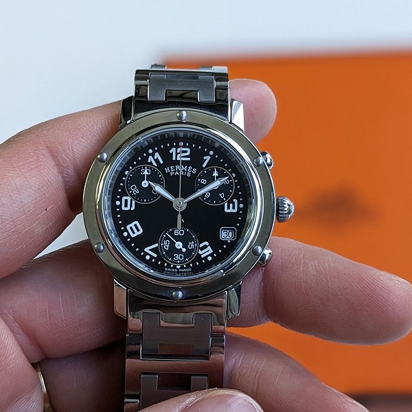 エルメス クリッパー クロノ CL1.310 レディース腕時計 - 時計