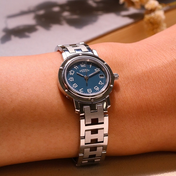 極美品　HERMES エルメス　クリッパー　CL4.210  腕時計