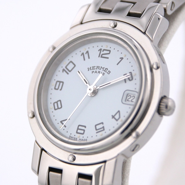HERMES CL4.210 クリッパー 腕時計 SS SS レディース腕時計タイプ