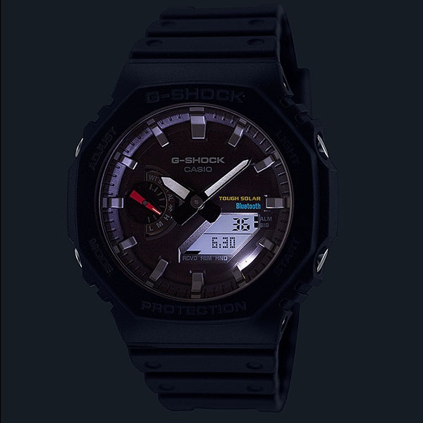 G-shock GA-B2100C-9AJF カシオーク カスタマイズ ホワイト カーボンケース Bluetooth 搭載 ソーラー 男女兼用腕時計