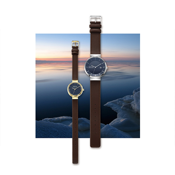 ネイビー×ゴールド