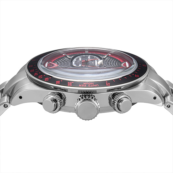 シルバー/レッド