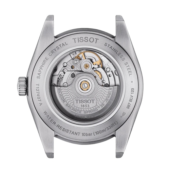ティソ TISSOT 腕時計 メンズ T127.407.16.041.01 T-クラシック ジェントルマン パワーマティック80 シリシウム 自動巻き ネイビーxブラック アナログ表示