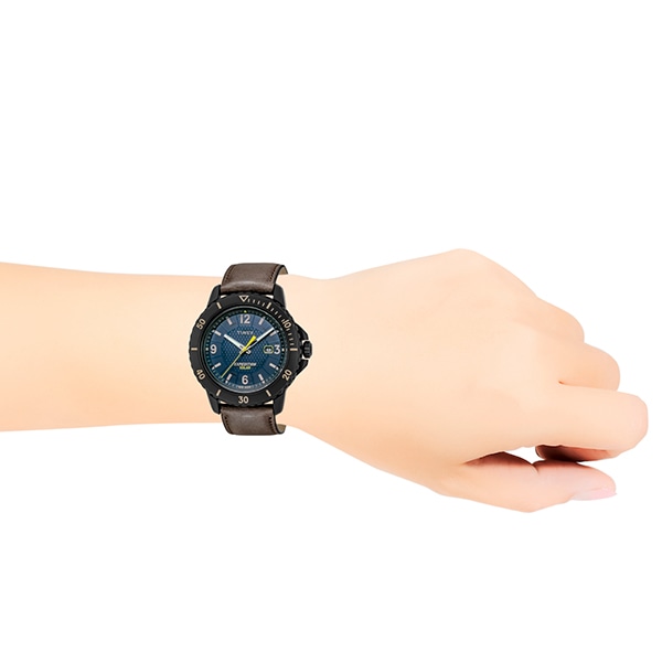 【稼動品】腕時計 TIMEX ガラティン・ソーラー 腕時計 ユニセックスラウンドベルト素材