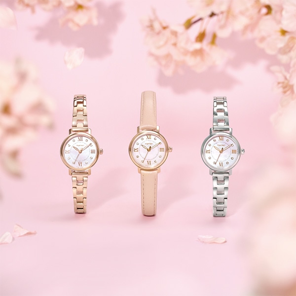 ピンクゴールド/レザー