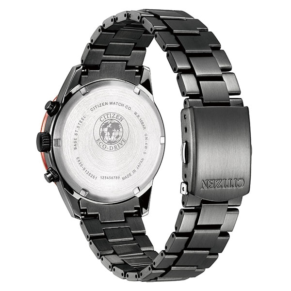 14,805円腕時計 メンズ シチズン 定価6.4万 エコドライブ クロノグラフ ブラック