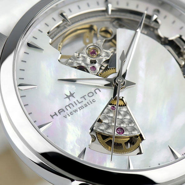ハミルトン HAMILTON 腕時計 レディース H32215170 ジャズマスター 自動巻き ピンクxシルバー アナログ表示