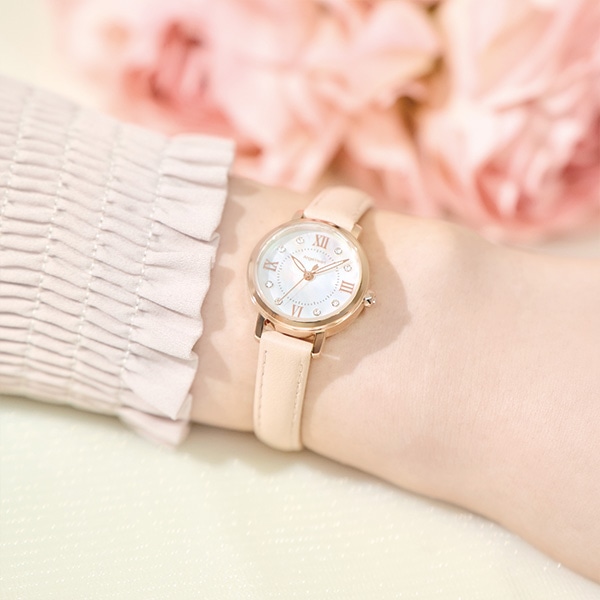 ピンクゴールド/レザー