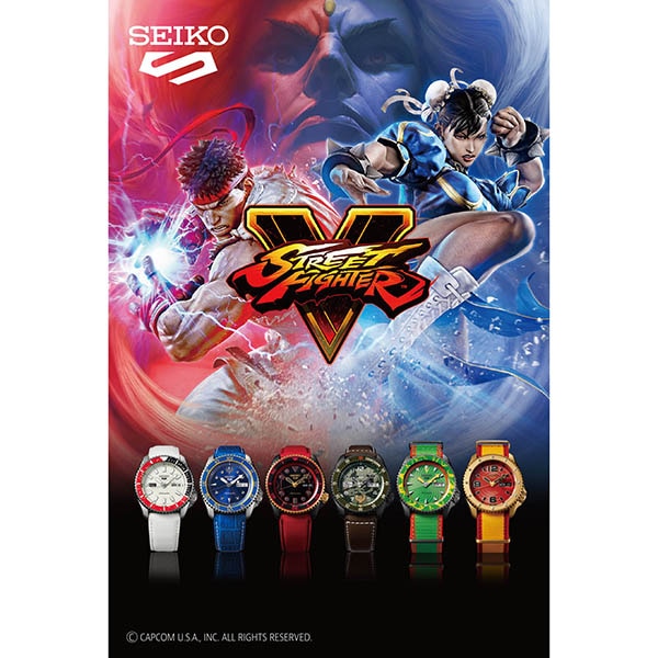 Seiko 5 Sports セイコーファイブスポーツ Sense Style センススタイル ストリートファイターvコラボレーション限定モデル 世界9999本限定 春麗 チュンリー Sbsa077 腕時計 メンズ