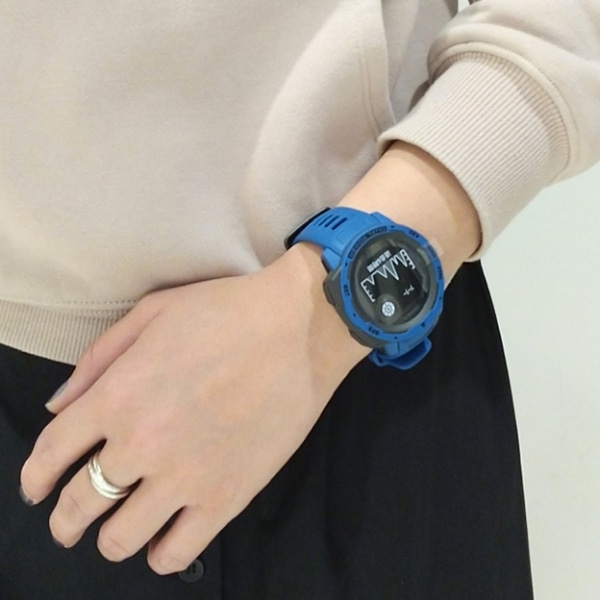 【人気商品】 ガーミン GARMIN INSTINCT ブルー 腕時計