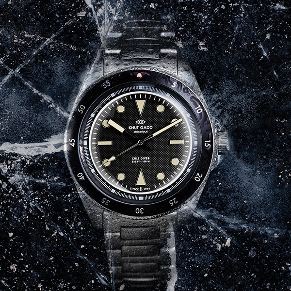 Knut Gadd Cult Diver K ダイバーズウォッチ ステンレス メンズ ブラック Tictac 腕時計の通販サイト ヌーヴ エイオンラインストア