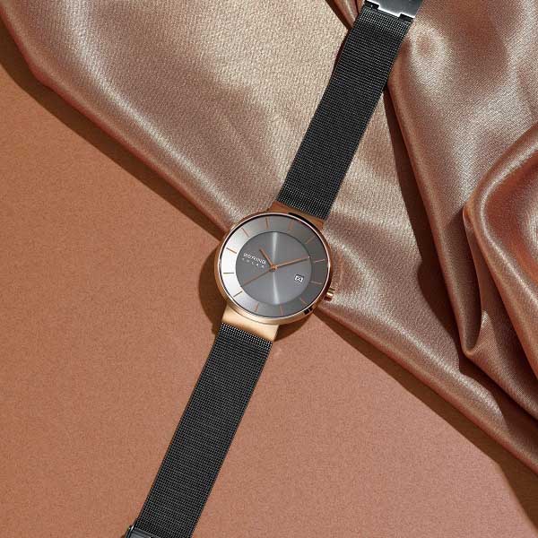 グレー×ローズゴールド