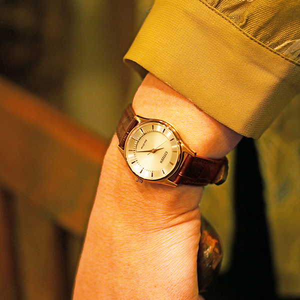 ブラウン×ピンクゴールド/レディース