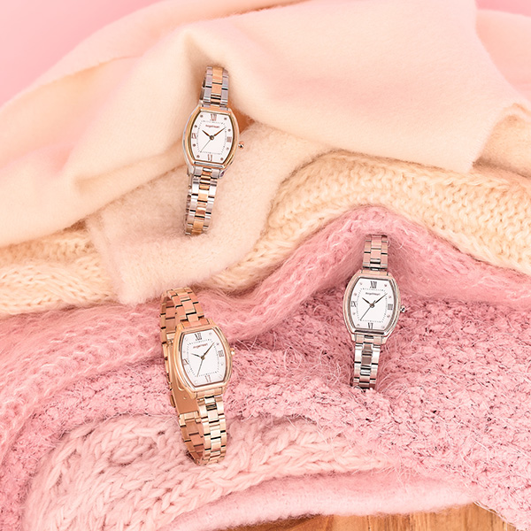 ピンクゴールド/シルバー