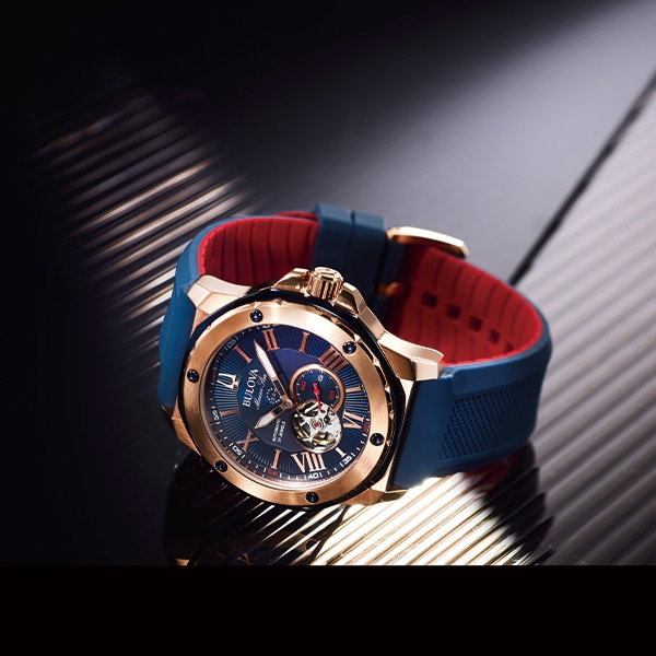 ネイビー×ピンクゴールド