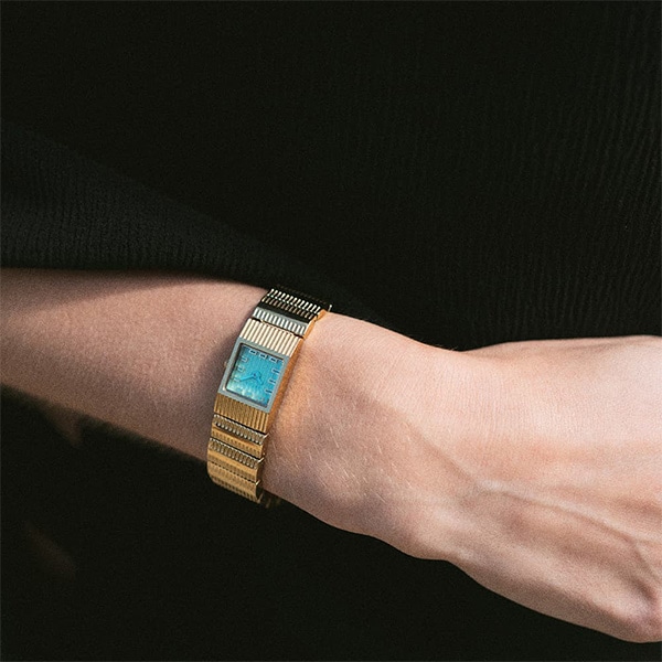 ゴールド/ブルー