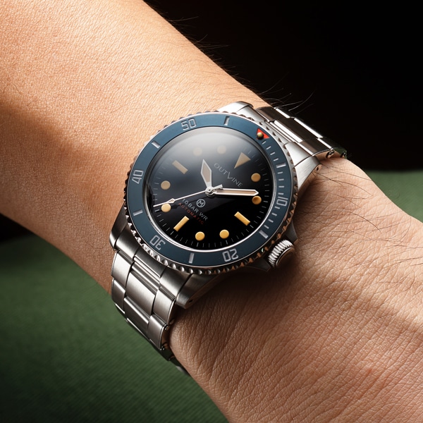 ネイビーベゼル（ドット）