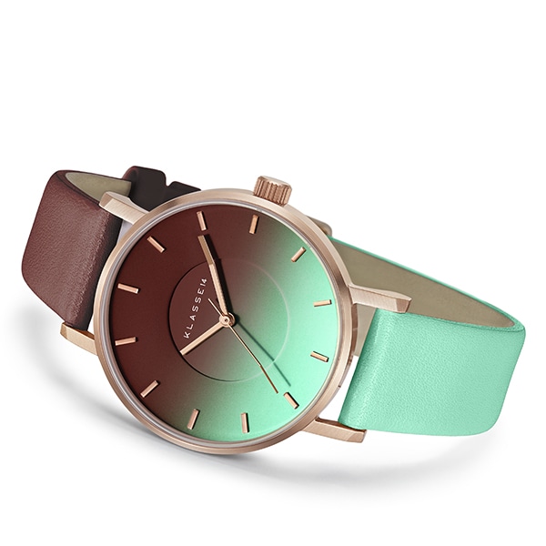 ブラウン×ミントグリーン