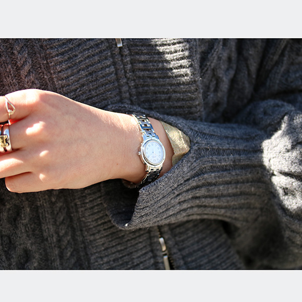 ホワイトダイヤル/シルバー