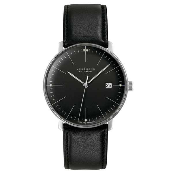 Junghans ユンハンス Max Bill マックス ビル 027 4701 00 自動巻 レザー 腕時計 メンズ