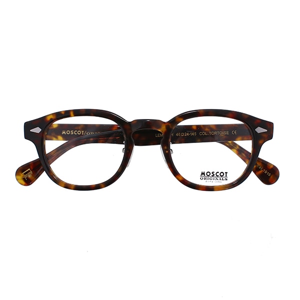 MOSCOT LEMTOSH 46 TORTOISE 度なしクリア・カラー付きの+schifferchor