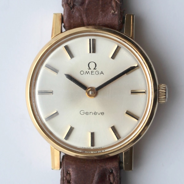 稼働品 OMEGA GENEVE オメガ ジュネーブ 手巻き 腕時計 レディース