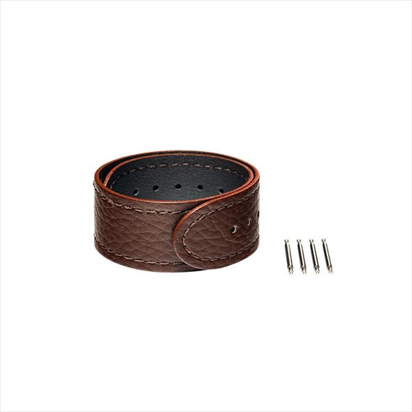 wena]wena3 ウェナスリー用 レザーバンド18mm Brown WNW-CB2118/T ユニ