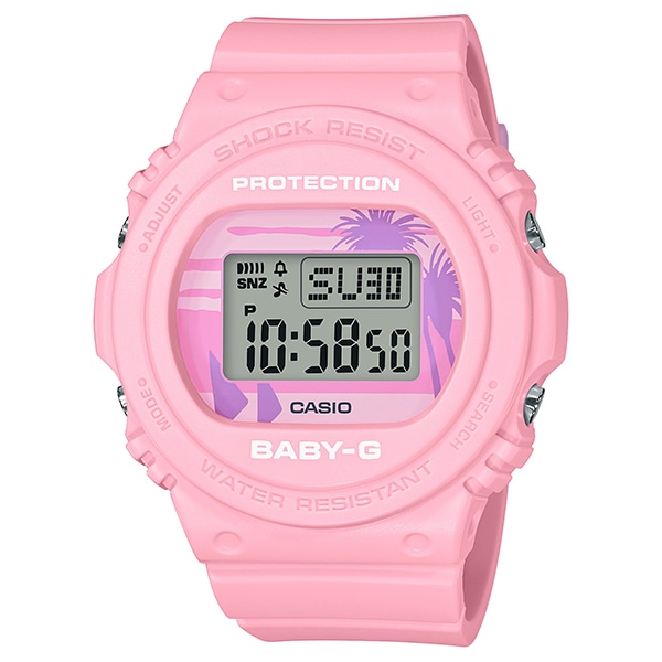 週末セール！ベビージー BABY-G 時計 ピンク 巾着付き - 腕時計(デジタル)