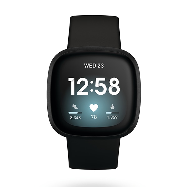 腕時計(デジタル)Fitbit フィットビット Versa3 FB511BKBK ブラック　新品
