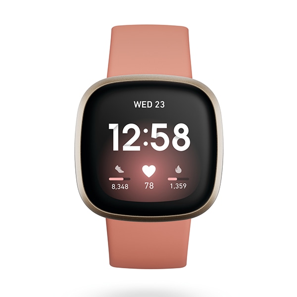Fitbit】 Versa3 FB511GLPK フィットネス GPS搭載スマートウォッチ
