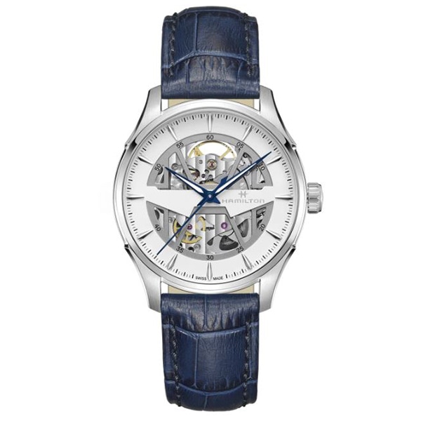 ハミルトン HAMILTON 腕時計 メンズ H42535141 ジャズマスター スケルトン オート 自動巻き ネイビー/スケルトンxシルバー アナログ表示