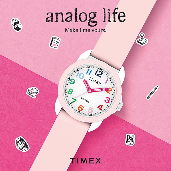 TIMEX タイメックス kids キッズ TW2W92000 ライトピンク/ホワイト クォーツ ユニセックス