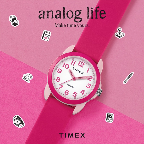 TIMEX タイメックス kids キッズ TW2W92200 ピンク/ホワイト クォーツ ユニセックス