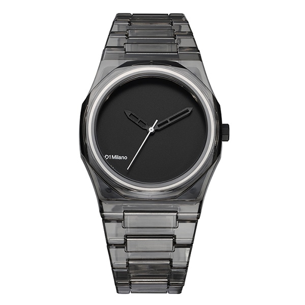D1 MILANO ナイロン クリアブラック NYBJ02 クォーツ ユニセックス